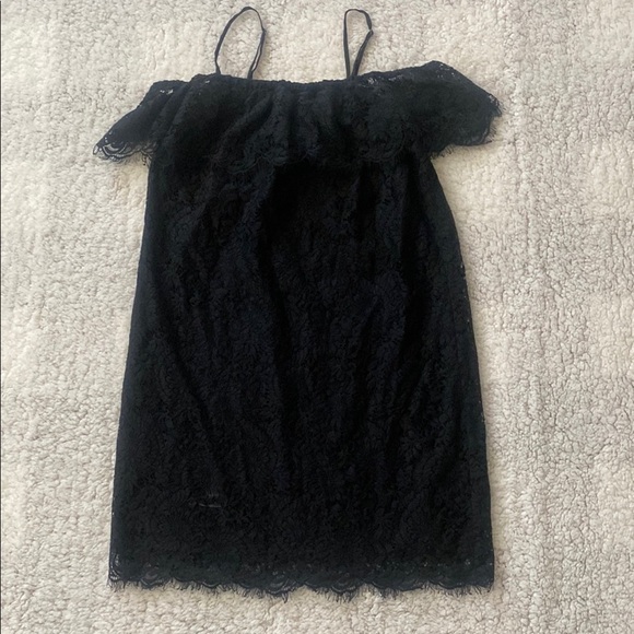 Madewell Dresses & Skirts - Madewell Black Babydoll Dress Spaghetti Strap Cocktail size 00